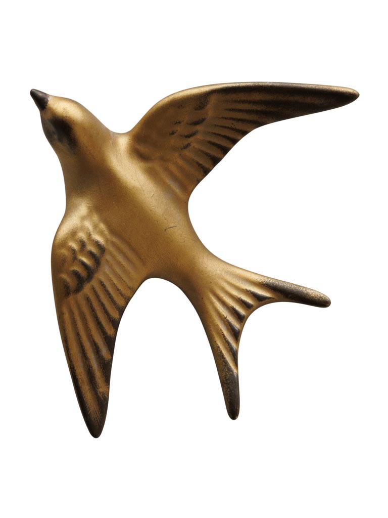 Small wall decor golden swallow - 2