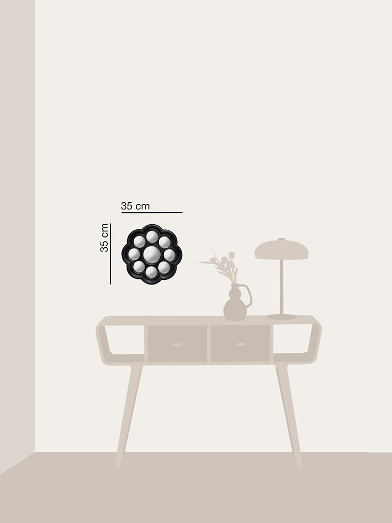 Black convex mirror - 4
