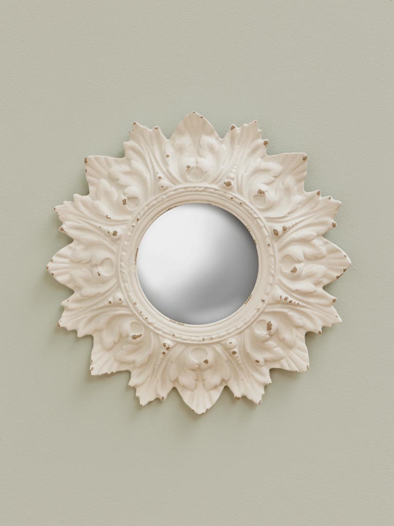 White convex mirror Amaryllis - 1