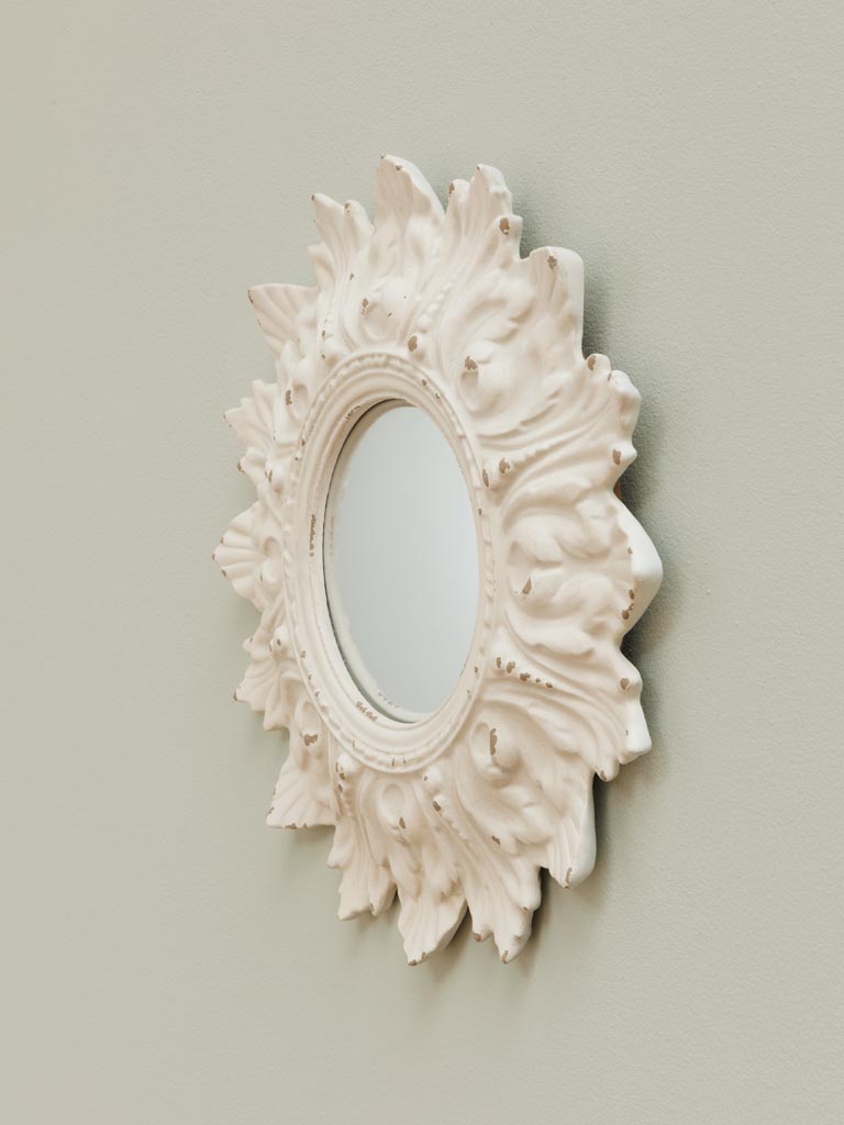 White convex mirror Amaryllis - 3