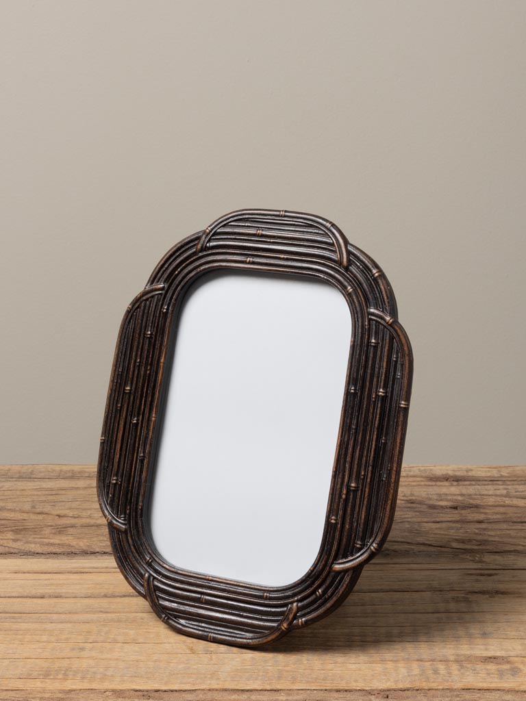 Black photo frame round edges (15x10) - 1