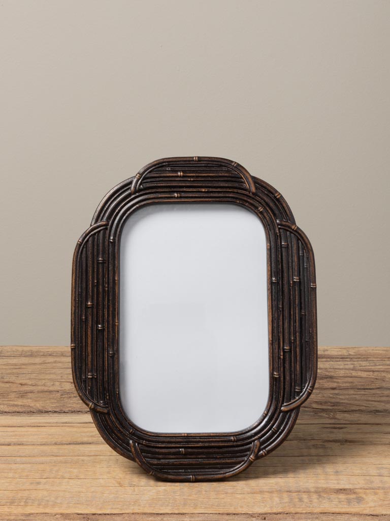 Black photo frame round edges (15x10) - 3