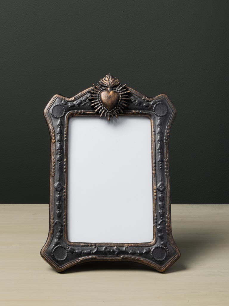 Large black photo frame Ex-voto (18x13) - 4