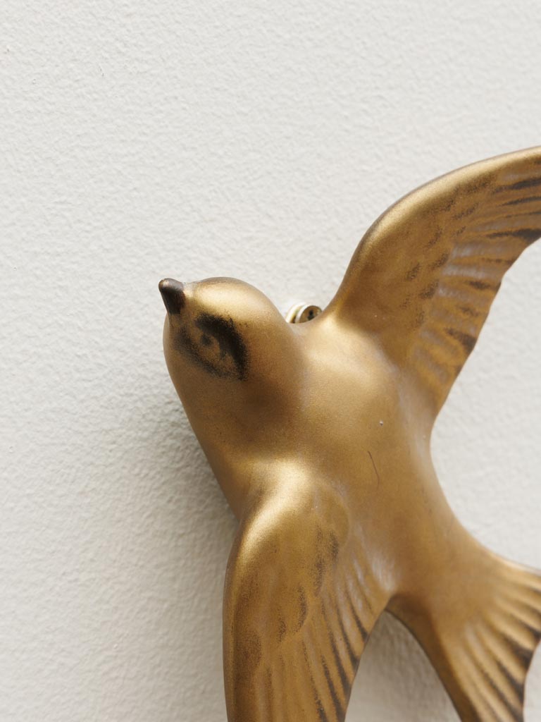 Large wall decor golden swallow - 4