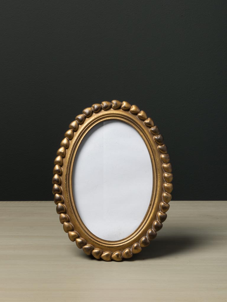 Oval photo frame with heart edge (15x10) - 3