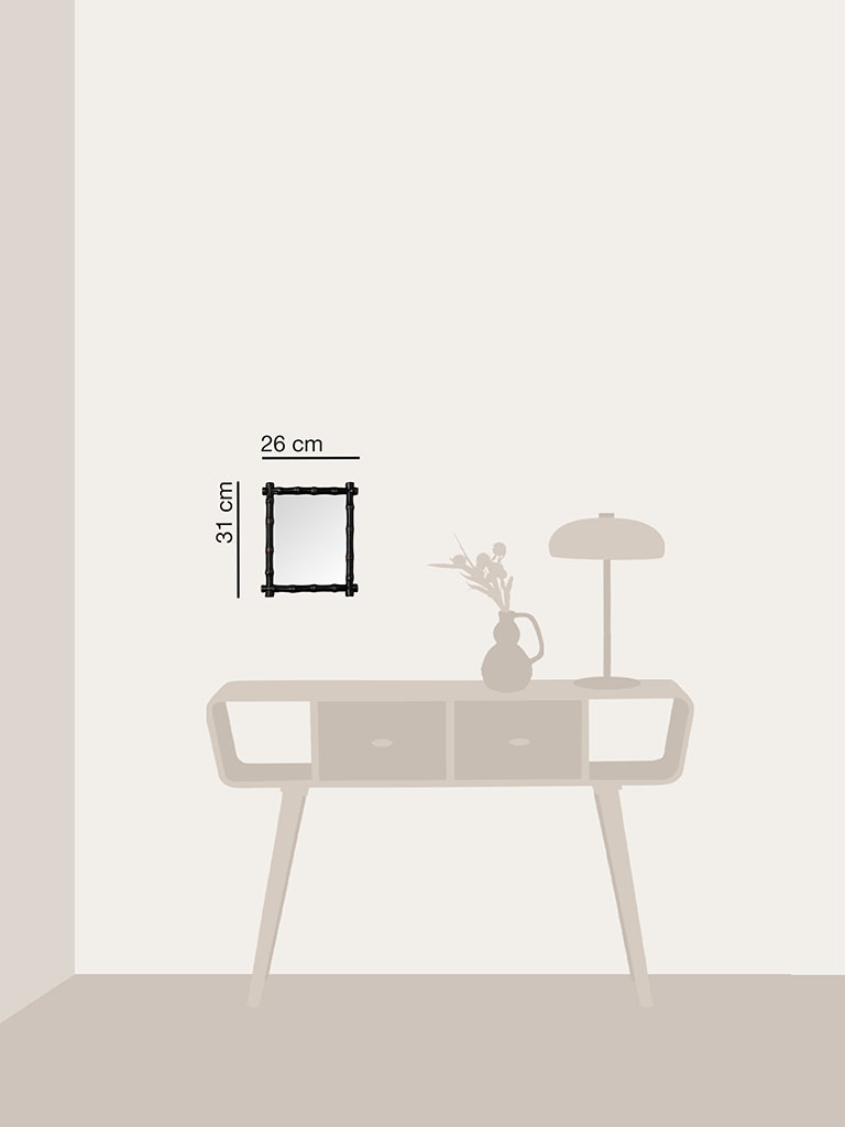 Miroir style bambou vieilli - 4