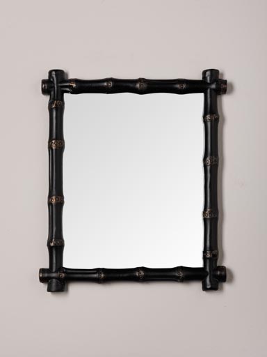 Miroir style bambou vieilli
