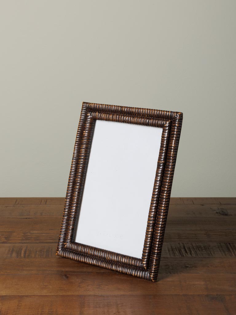 Photo frame dark rattan style (10x15) - 1