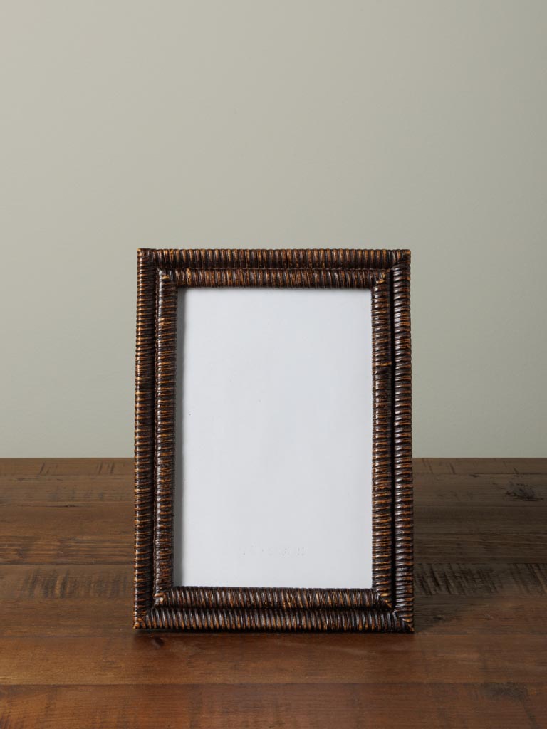 Photo frame dark rattan style (10x15) - 3