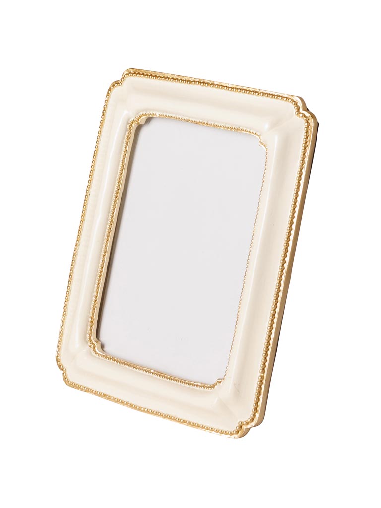 White & gold photo frame Beatrice (10x15) - 2
