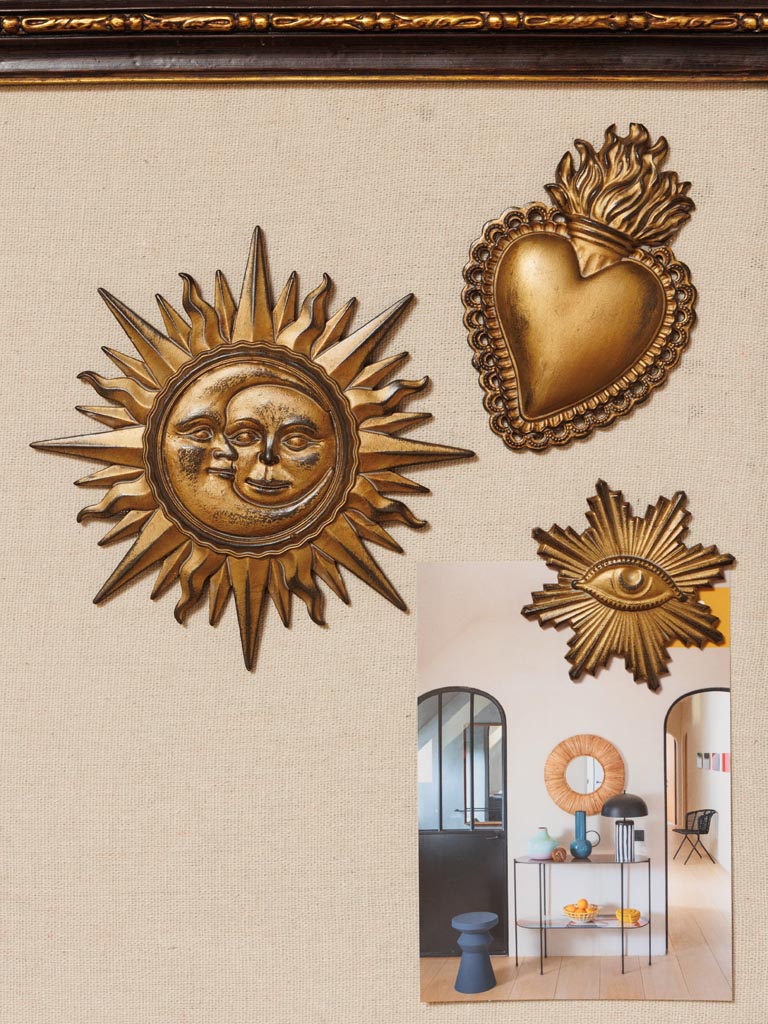 S/3 antique gold Ex-votos magnets - 1