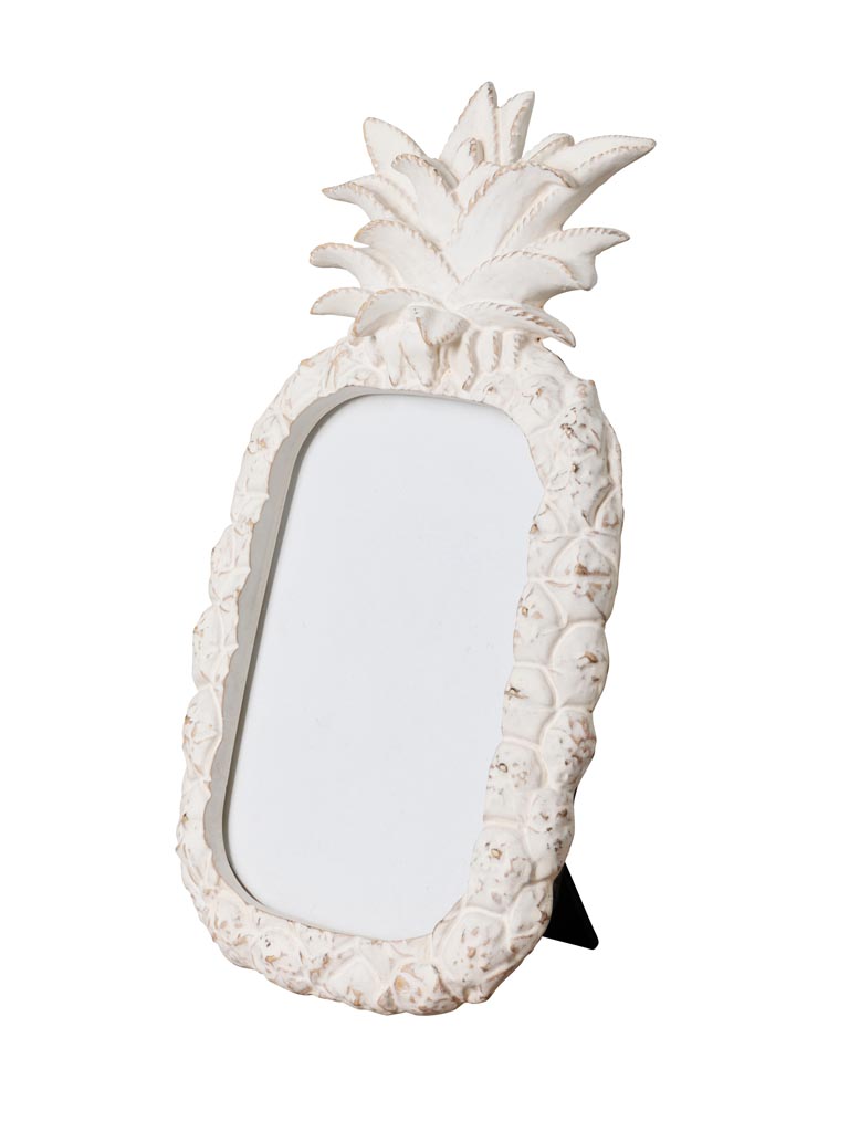 Photo frame white patina pineapple (10x15) - 2