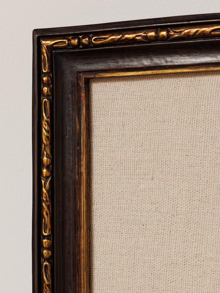 Magnet board jute and antique gold edge - 4