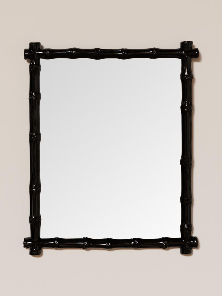 Miroir style bambou laqué - 1