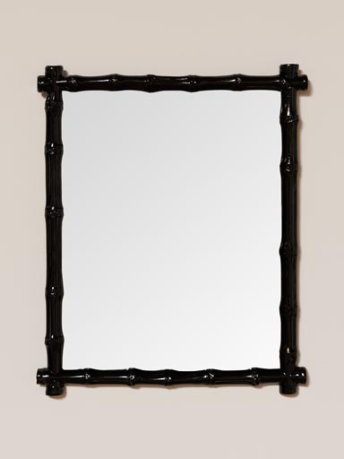 Miroir style bambou laqué