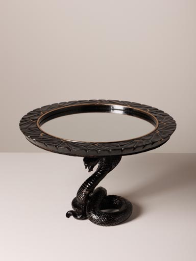 Mirror tray black snake base