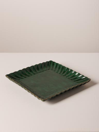 Green square trinket tray Empire