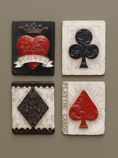 S/4 Poker wall decor
