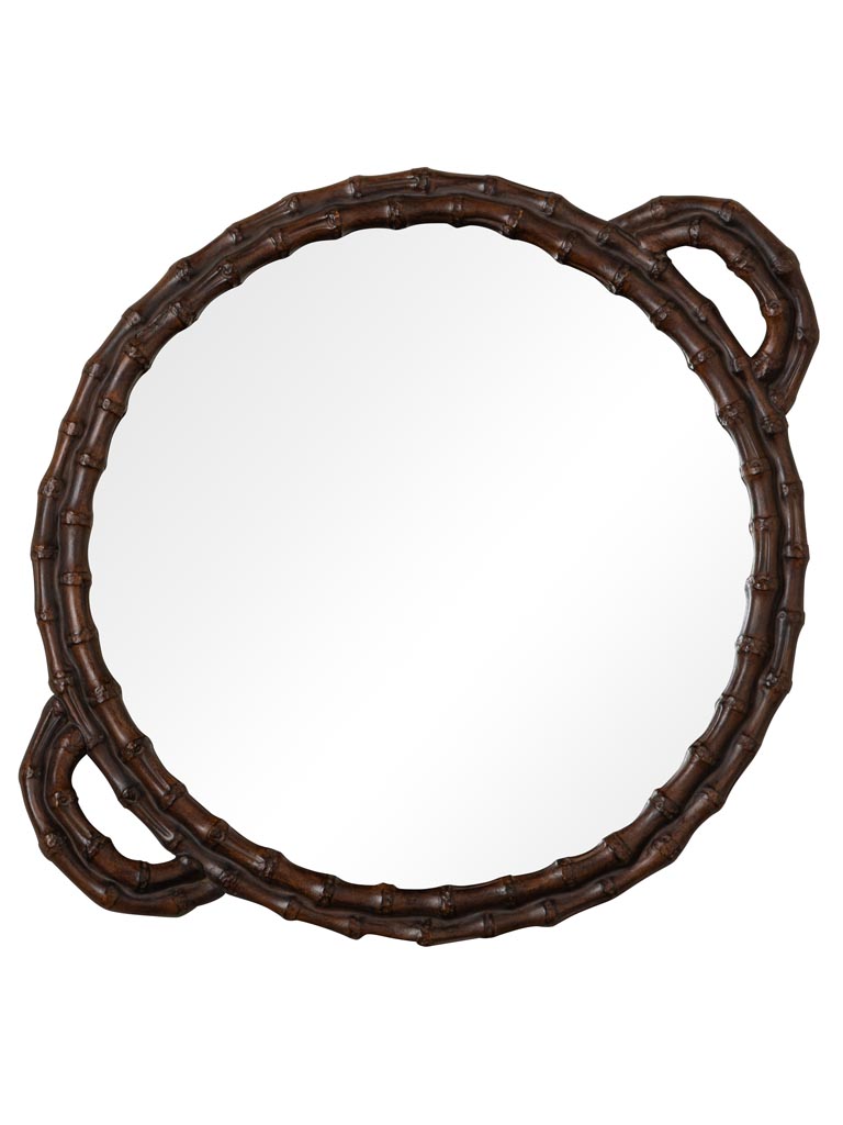 Plateau rond avec miroir Bamboo - 2