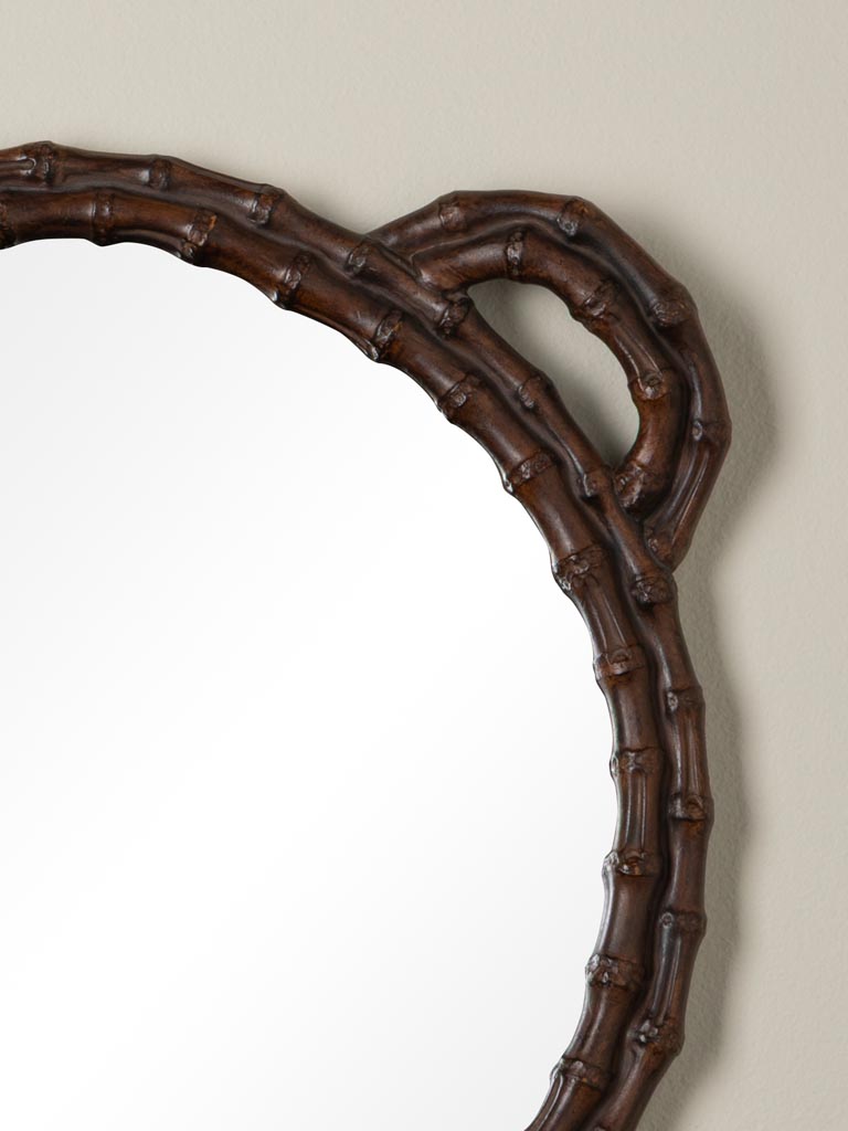 Plateau rond avec miroir Bamboo - 3