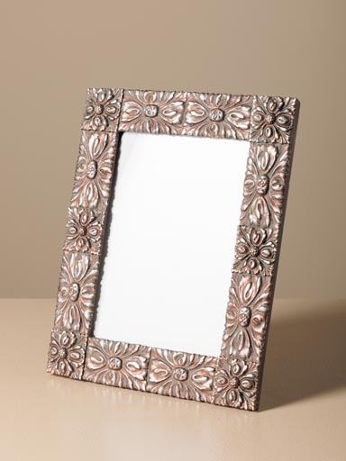 Silver photo frame Camélia
