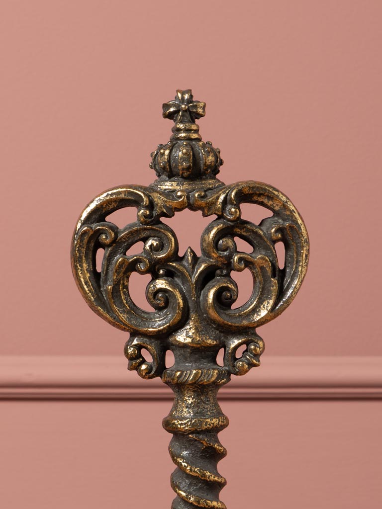 Antique gold key decoration Seruria - 4