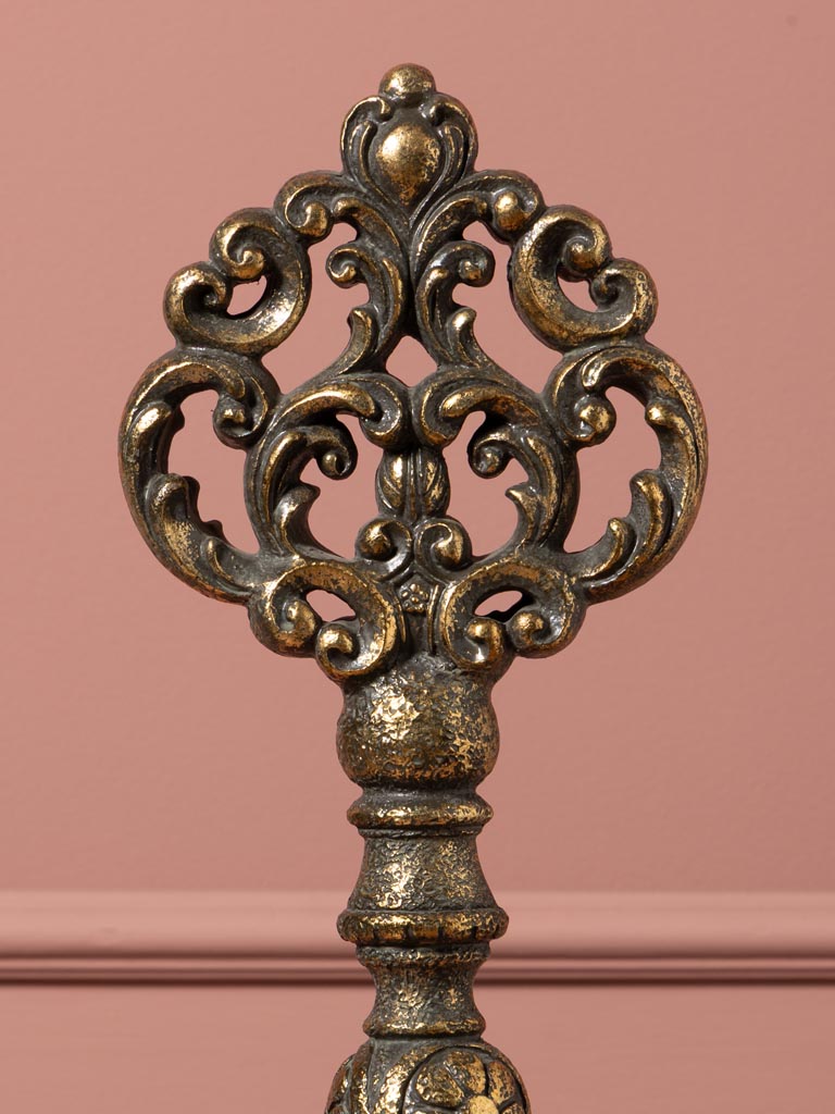 Large antique gold key decoration Seruria - 3