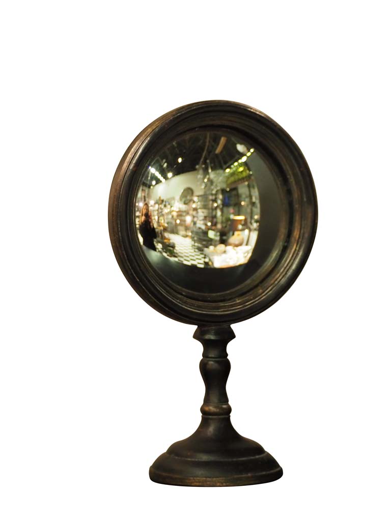 Small convex mirror on stand - 2