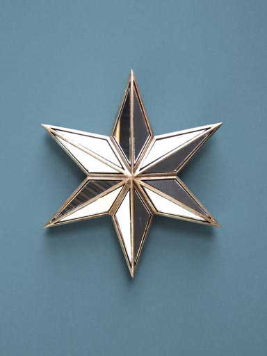 Wall star with mirrors