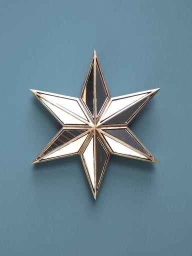 Mirrored wall star