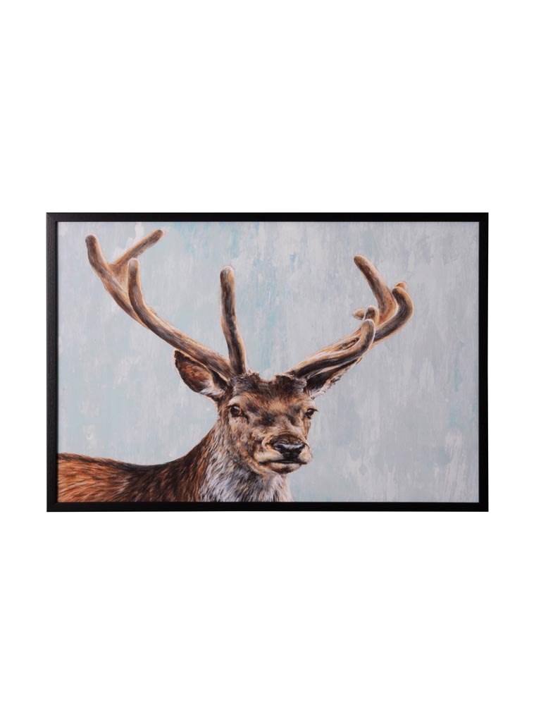 Frame with deer head painting - 2