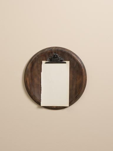 Wooden photo/note holder
