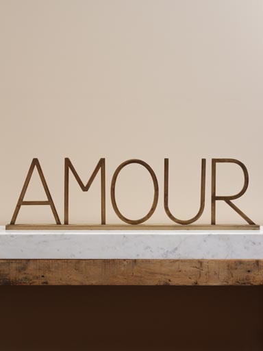 Large AMOUR deco on stand