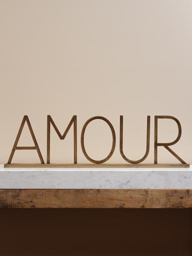 Lettres AMOUR à poser (fixes)