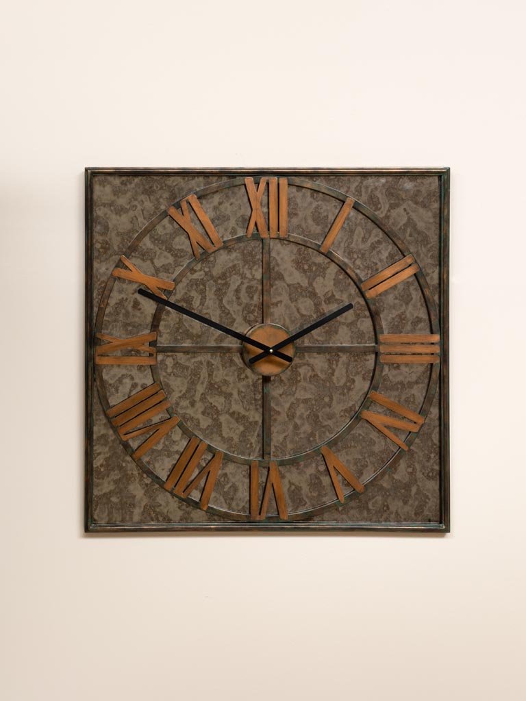Mirror & copper clock - 1