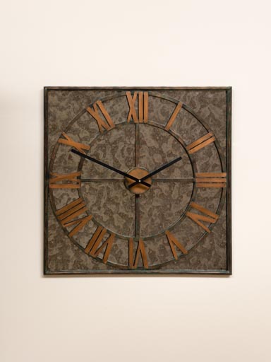 Mirror & copper clock