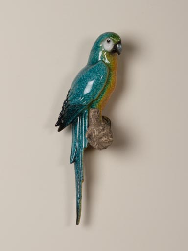 Wall parrot on his branch