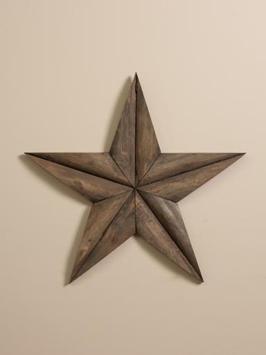 Full wood star decor