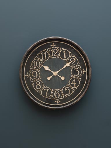 Shabby clock numeral figures
