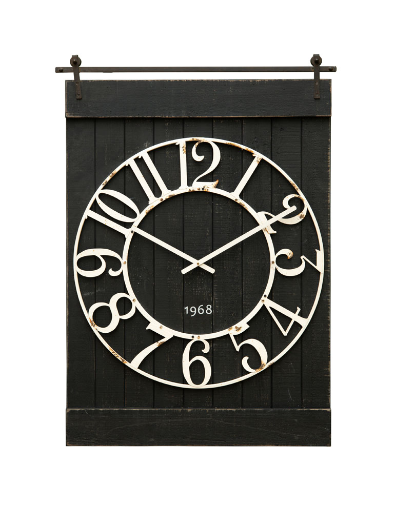 Horloge bois noir Barney - 2
