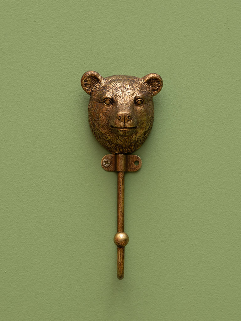 Golden bear head hook - 1