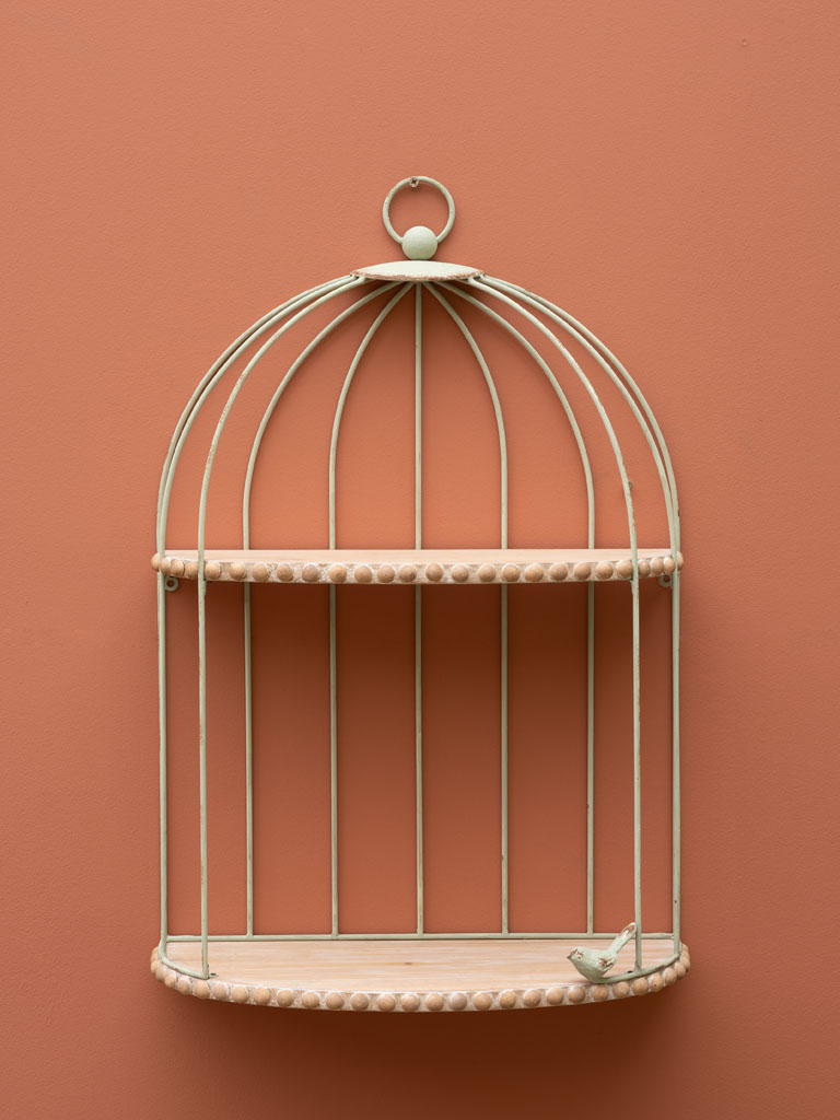Small green half cage shelf - 1