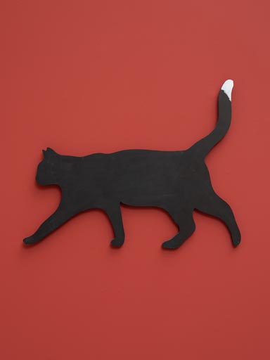 Small blackboard cat