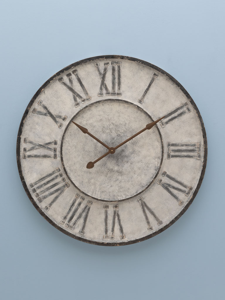 Grande horloge chiffres romains - 1