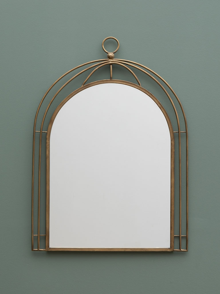 Miroir murale forme cage - 1