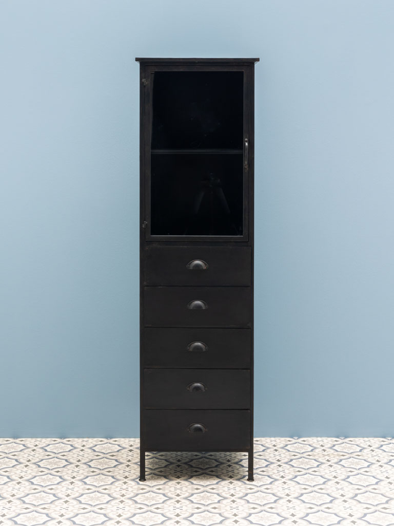 Showcase black 5 drawers - 1