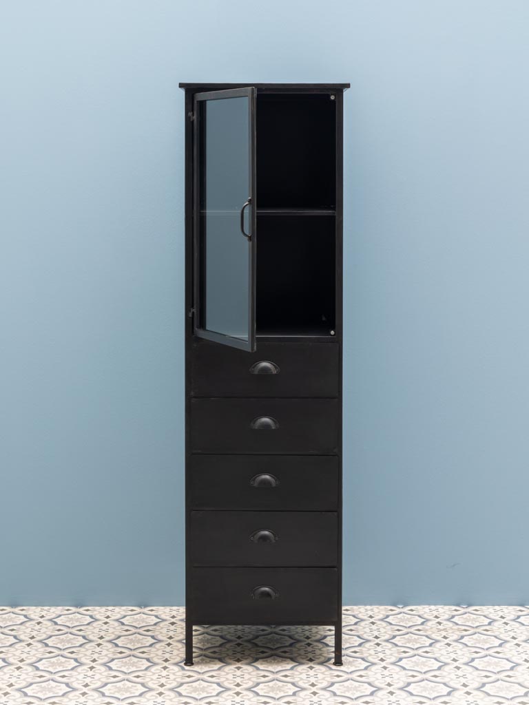 Showcase black 5 drawers - 3