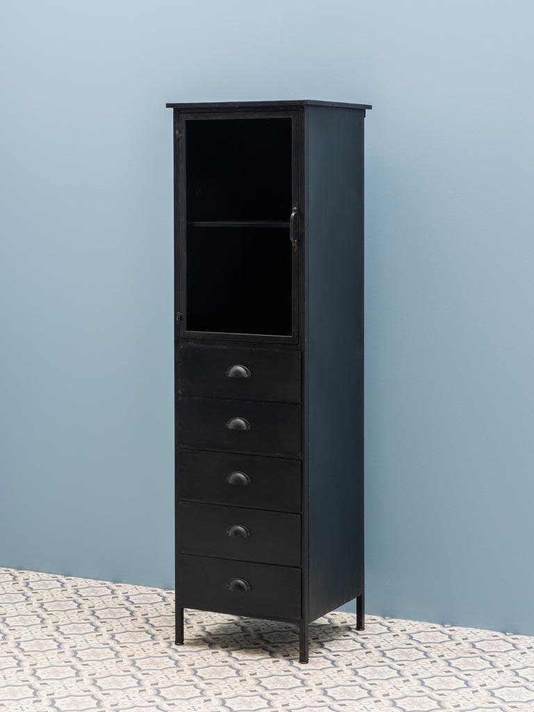 Showcase black 5 drawers - 5
