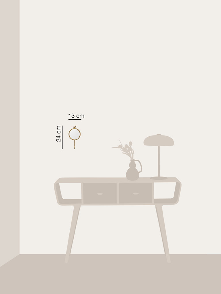 Mirror and hook small bird - 3