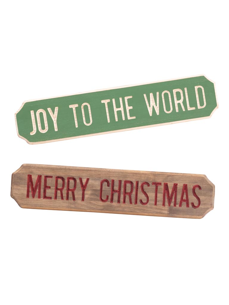 S/2 wooden boards Xmas & Joy - 2